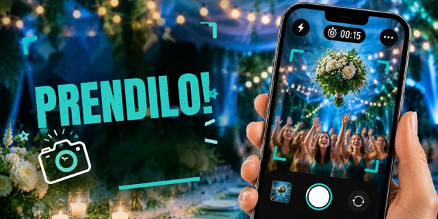 Gioco «Prendilo!»: sfida fotografica col lancio del bouquet