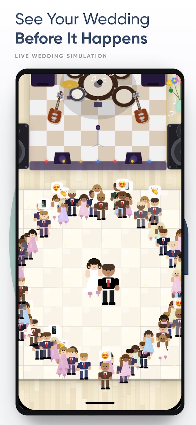 Live wedding simulation on Android