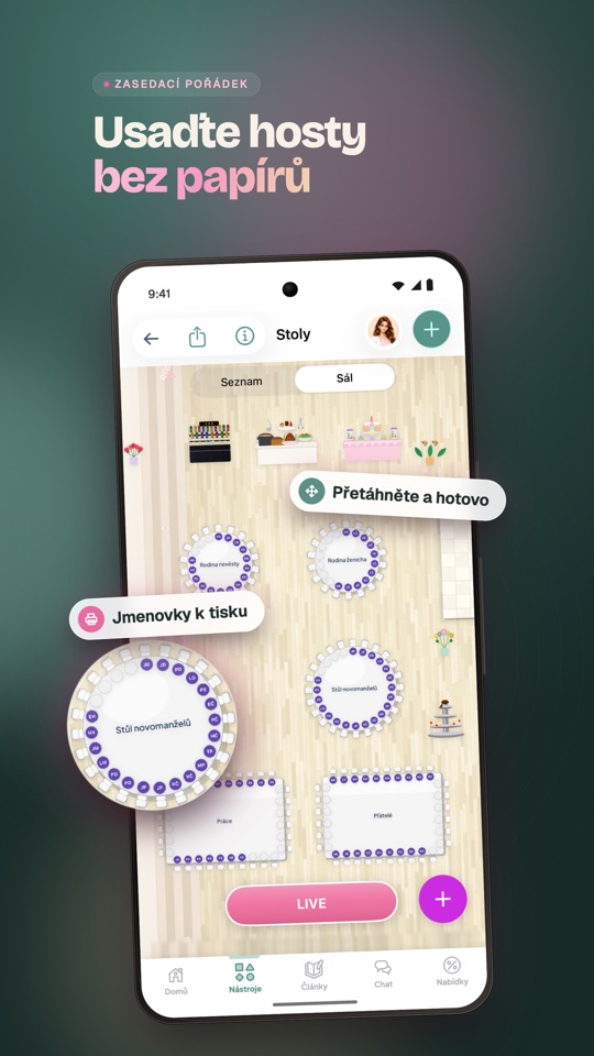 Seznam hostů — hosté a odpovědi pod kontrolou (Android)