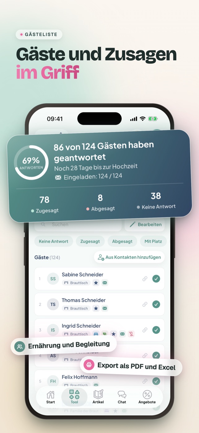 Sitzplan per Drag & Drop in Wevowly