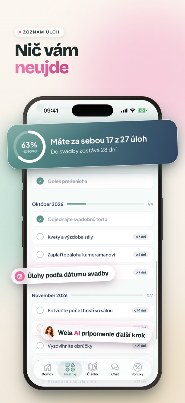 Vaša svadobná stránka s potvrdením účasti
