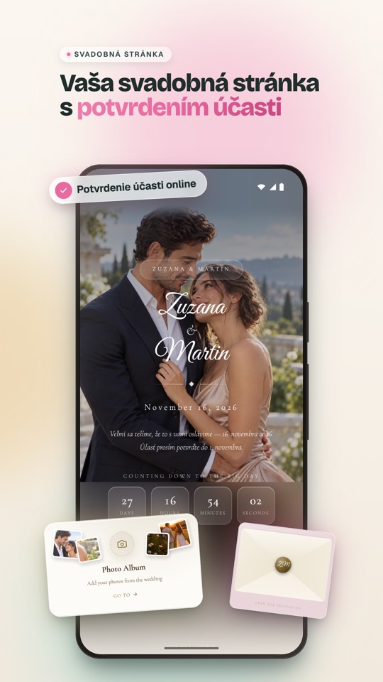 Svadobné hry, ktoré roztočia oslavu (Android)